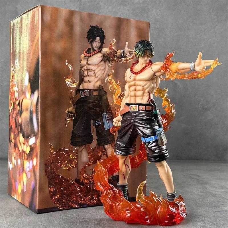 

25cm One Piece Anime Figures Ace Action Figure Statue Model Doll Collection Toys Gifts with box