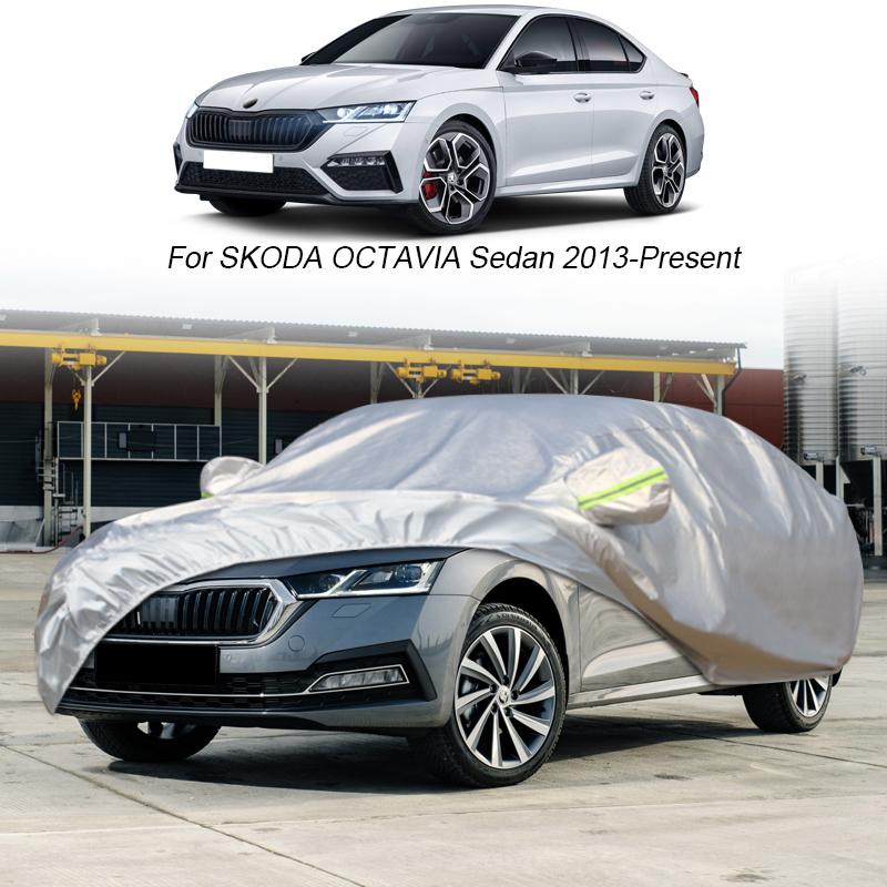 Κάλυμμα αυτοκινήτου Rain Snow Dust Αδιάβροχο για Skoda Fabia Octavia Rapid Scala Slavia Superb Combi Sedan Hatchback Wagon