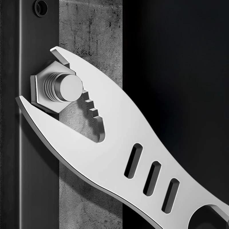 Double Ended Adjustable Wrench 14-17mm 8-10mm Quick Release Combination Wrench Multi-Function Mechanic Tool