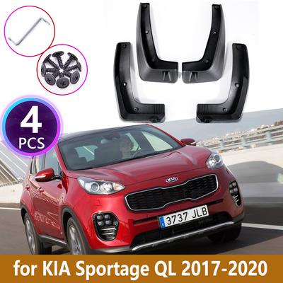 4 Stück Auto-Schmutzfänger für Kia Sportage 2017 2018 QL Schmutzfänger Spritzschutz Schmutzfänger Kotflügel Kotflügel vorne hinten