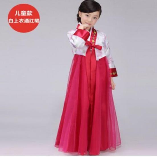 Barne-Hanbok, koreanske opptredenskostymer for barn, DaeJang Geum hye-dansekostymer, tradisjonelle koreanske kostymer