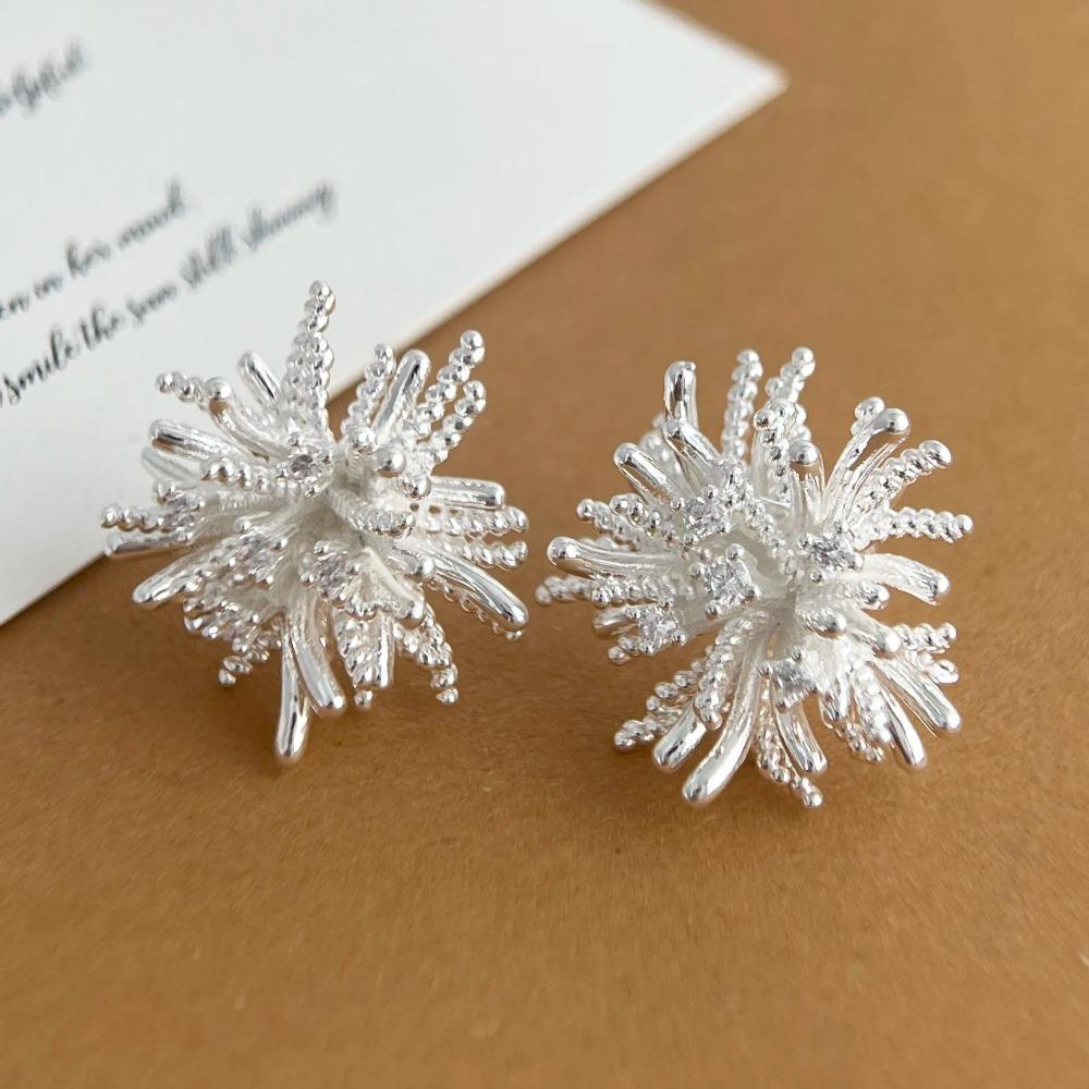 Lightweight Trendy Earrings Minimalist Fashion Jewelry Stylish Classic Earrings  Daily Wear серебряный