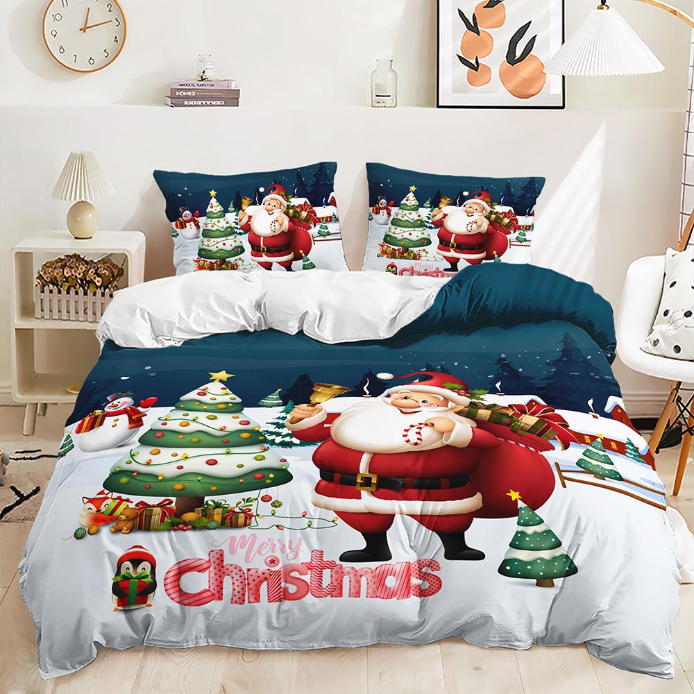 Three-Piece Christmas Quilt Set Two-Piece Bedding Set