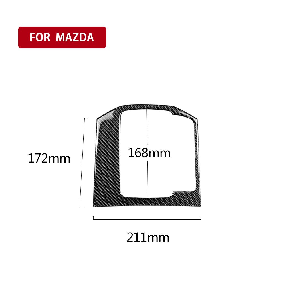 For Mazda CX-5 CX5 2017-2024 Carbon Fiber Central gear shift display Panel Cover Car Accessories Interior Decorative Stickers