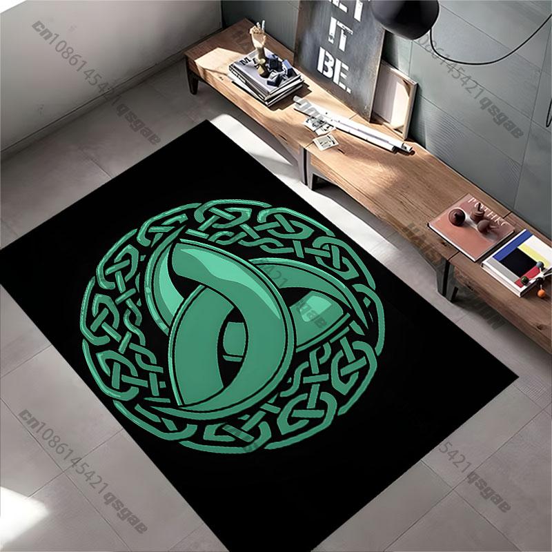 Celtic knot symbol design carpet Yoga living room room decor children's crawling mat doormat area rug games mat