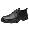 2025 spring new men's handmade online casual leather shoes men's retro trendy industrial shoes