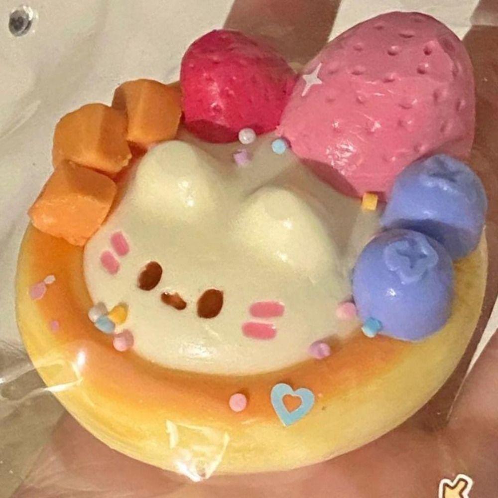 Cartoon Sensory Fidget Ball Fingertip Slow Rebound Toy Kids Adults Egg Tart Squishy For Students