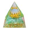 Energy Generator Orgone Pyramid Amethyst Peridot Healing Natural Crystal Reiki Chakra Generator Orgonite Pyramid Meditation Tool
