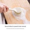 Multi-Functional Soft Bristle Wooden Handle Pot Brush - Durable, Long-Handled Kitchen Cleaning Tool