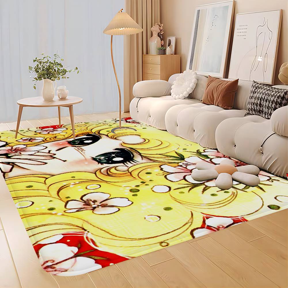 Anime Manga Candy Bathroom Mat Anti-slip Absorb Water Long Strip Cushion Bedroon Mat Welcome Doormat