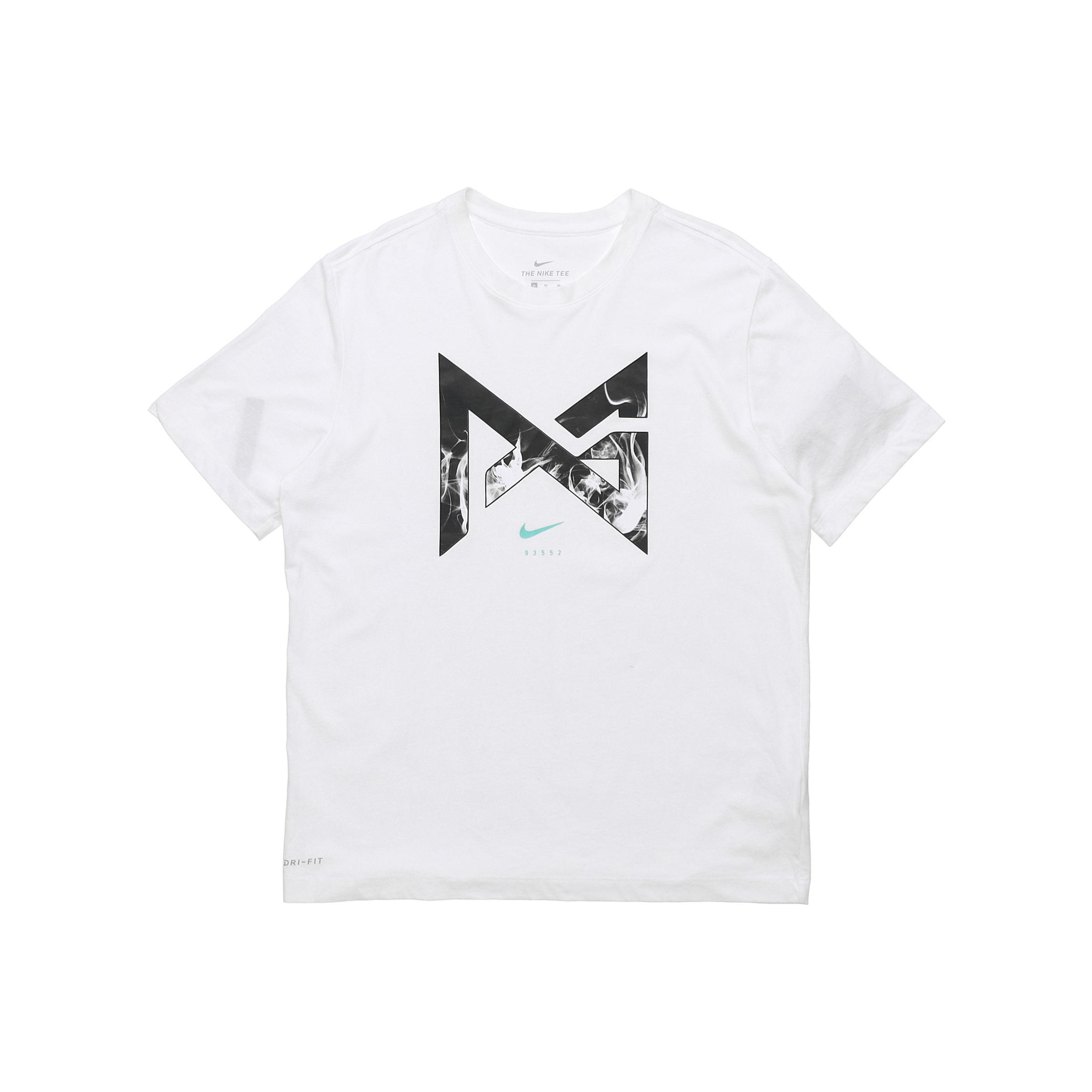 

Мужская спортивная футболка свободного кроя с короткими рукавами Nike Paul George, белая BQ3654-100 XXXXL