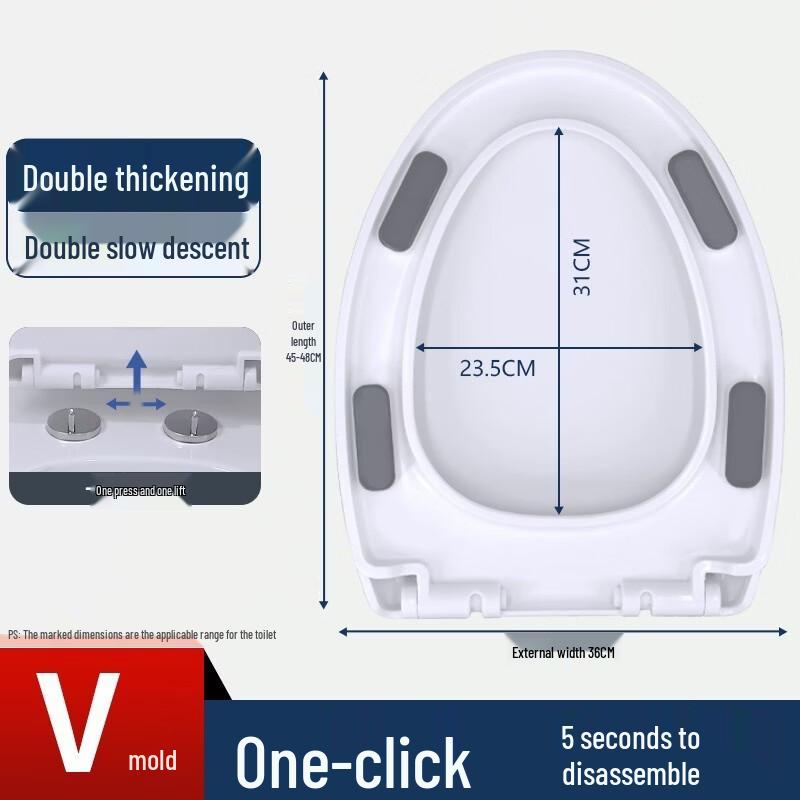 MDNG Soft-Close U-Shape Toilet Seat
