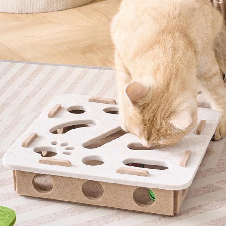 Decorative Cats SelfTeasing Box Maze Puzzle Toy with Bells Ball Cats Cognitive Development And Hunting Exercise