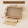 Baizien Kraft Paper Window Food Boxes
