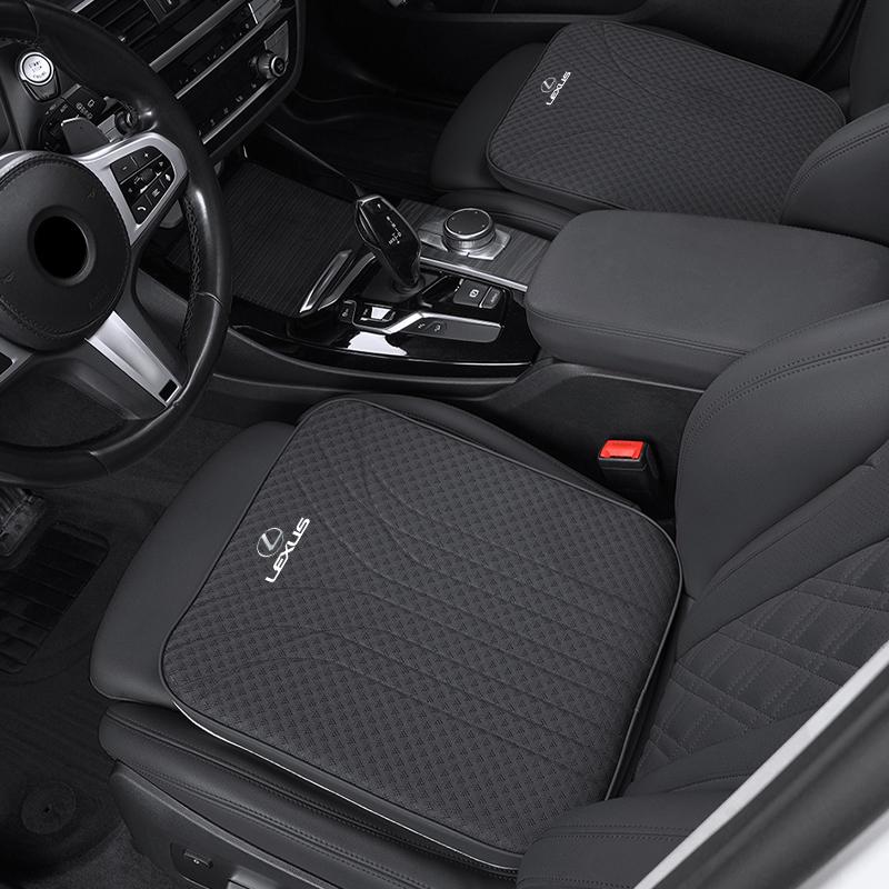 Ice Silk Car Seat Cushion 6CM Thick Sponge Pad Interior Keychain For Lexus GS IS LS500h ES260 ES300h RX350h NX260 UX260 LM LC