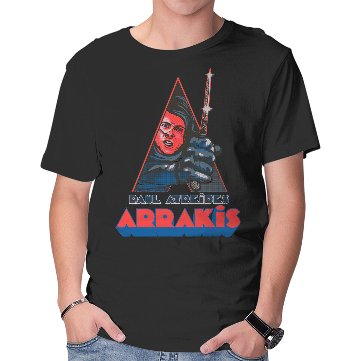 Unisex Crew Neck T-Shirt Clockwork Arrakis Graphic Short Sleeve Casual Tee XXXXL