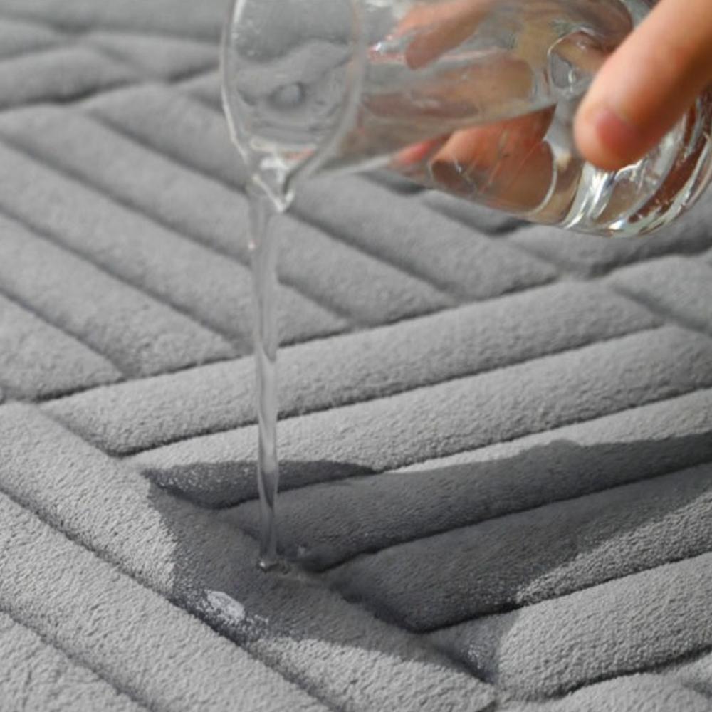 Schwamm Badezimmer Kaschmir Verdickungsmatte Bad Rutschfeste Teppiche In Waschbecken Badewanne Boden Teppich Duschraum Fußmatte Memory-Schaum 3D-Pad