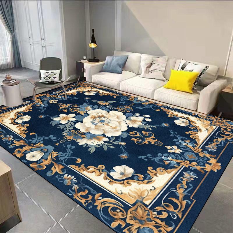Living Room Large Area Decoration Carpet European Style Sofa Coffee Table Area Rugs 200x400cm Bedroom Decor Non-slip Floor Mat