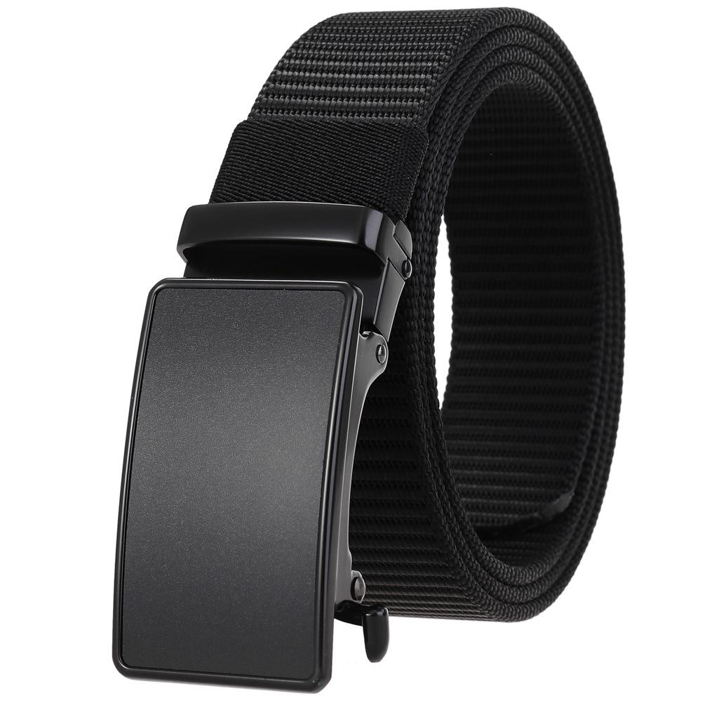 Curea 1 buc, curea împletită din nailon pentru bărbați, curea automată Ly55-0037-3