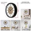 12-inch Plastic & Glass Wall Clock - Clique Clock (Silent Movement), Black