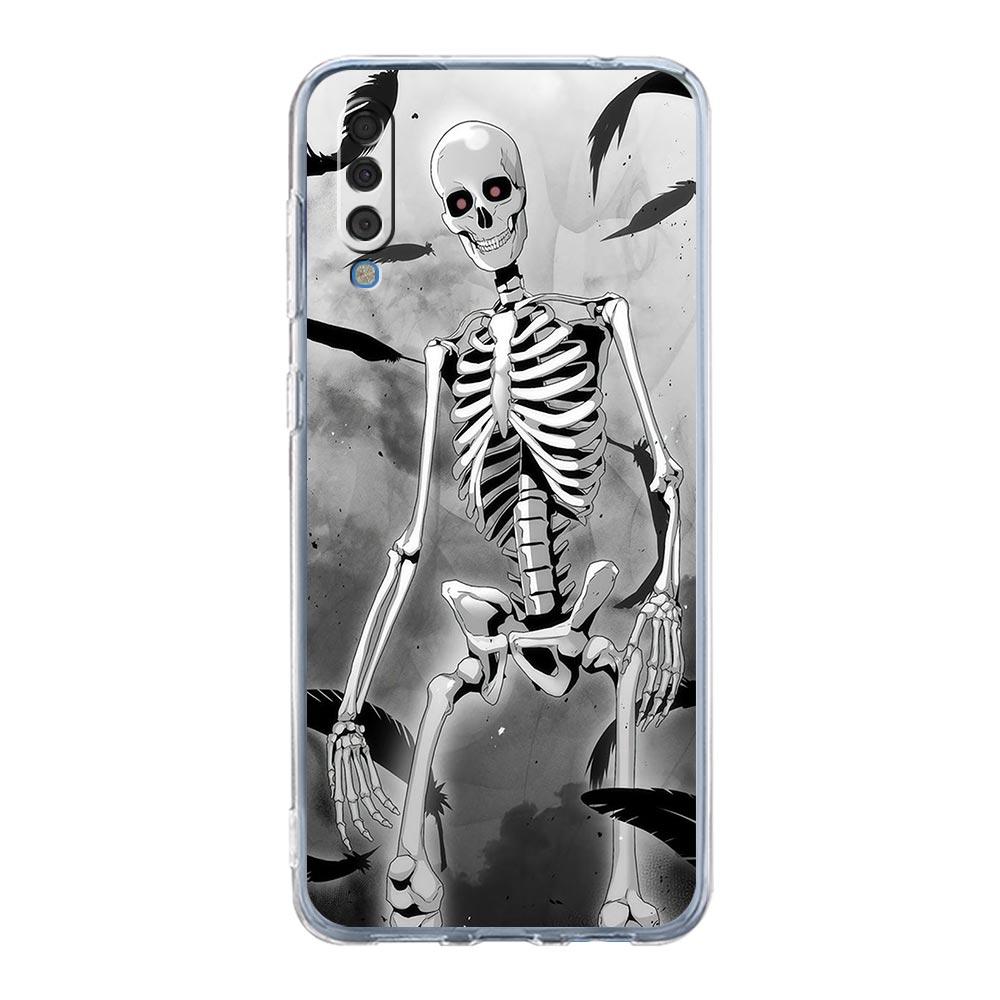 Phone Case For Samsung A14 5G A12 A22 A32 A34 A42 A52 A54 A50 A70 A72 A40 A20E A10S A20S A02S A04S Clear Cover Funny Skeleton
