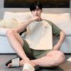 2026 Men's Spring/Summer Plus Size Short Sleeve Pajama Set
