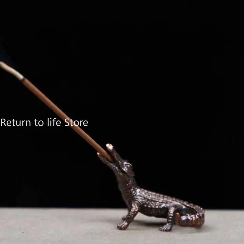 1 Piece Brass Animal Statue Vintage Brass Action Figurine Table Feng Shui Decor Office