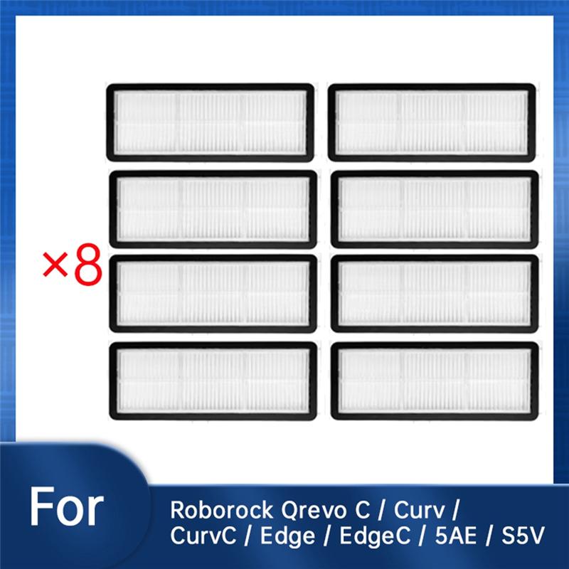 A65T-8 ST Filter För Roborock Qrevo C / Curv / Curvc / Edge / Edgec / 5AE / S5V Dammsugartillbehör