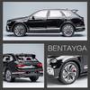 Bentley Bentayga-Druckgussauto-Modellspielzeug im Maßstab 1:24, zurückziehbares Spielzeugfahrzeug mit Ton und Licht für Kinder, Kleinkinder, Jungen und Mädchen, Geschenkkollektion