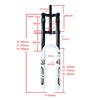 Mountain Bike DH Dual Shoulder Air Suspension Fork 26/27.5/29 Inch 34mm XC/AM/Dirt Jump Upper Damping Adjustment No Lockout