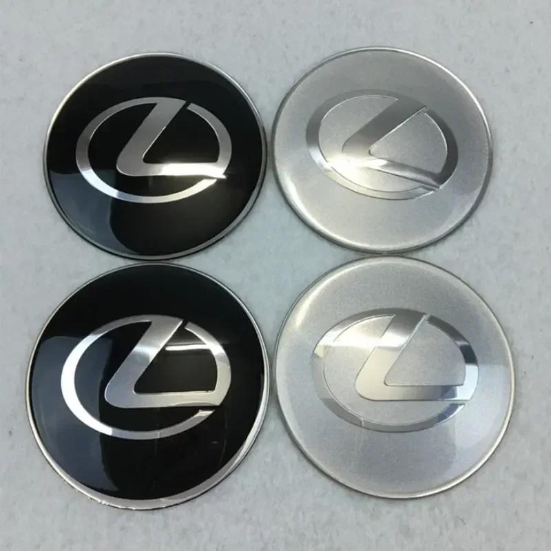 For Lexus NX200T ES250 ES300 ES350 RX350 RX400 GX300 IS300 IS400 Accessories 65MM Alloy Car Wheel Hubcap Sticker Center Cover