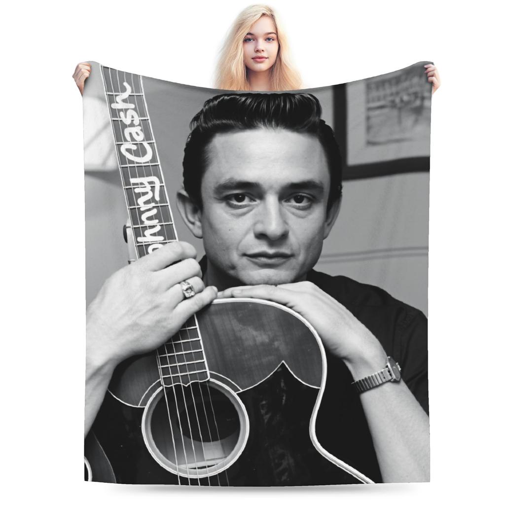 French Singer Johnny Hallyday Rock Star Blanket Quality Warm Soft  Throw Blanket Spring Boy Girl Couch Chair Bedspread