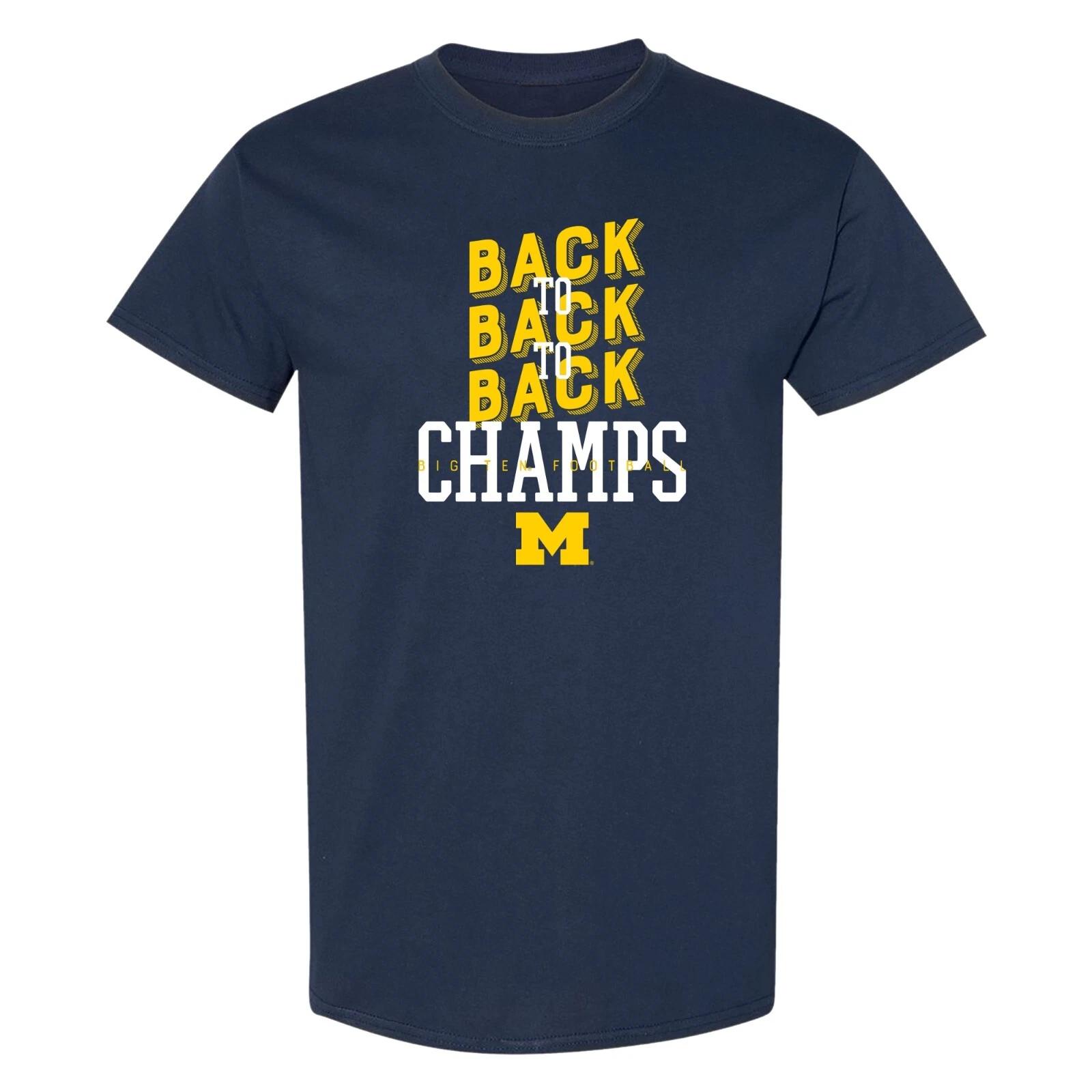 Michigan B2B2B Champs 23 Lineman T-Shirt - Navy M