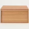MUJI Stacking Chest, 37cm W X 28cm D X 18.5cm H, Half, 2 Drawers, Oak Veneer, 12381204