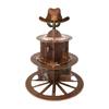 Sturdy 3 Layer Western Cakes Stand Wheel Holder Elegant Cakes Stand for Western Styles Weddings and Celebration