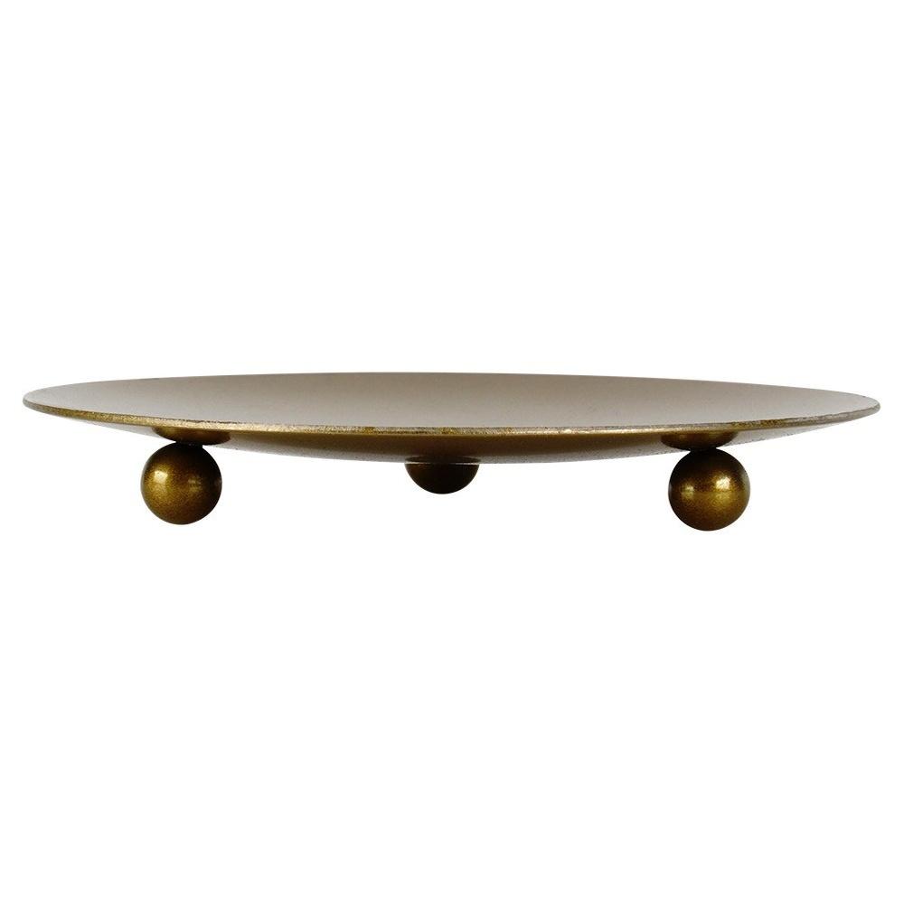 Gold Metal Candle Stand 8.5 Cm