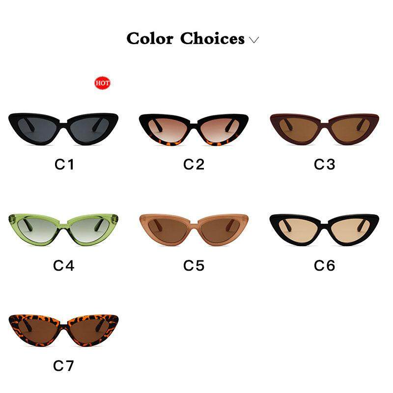 Óculos de sol vintage estilo olho de gato, armação pequena, retrô, sem polarização, fashion, moderno, personalidade, streetwear