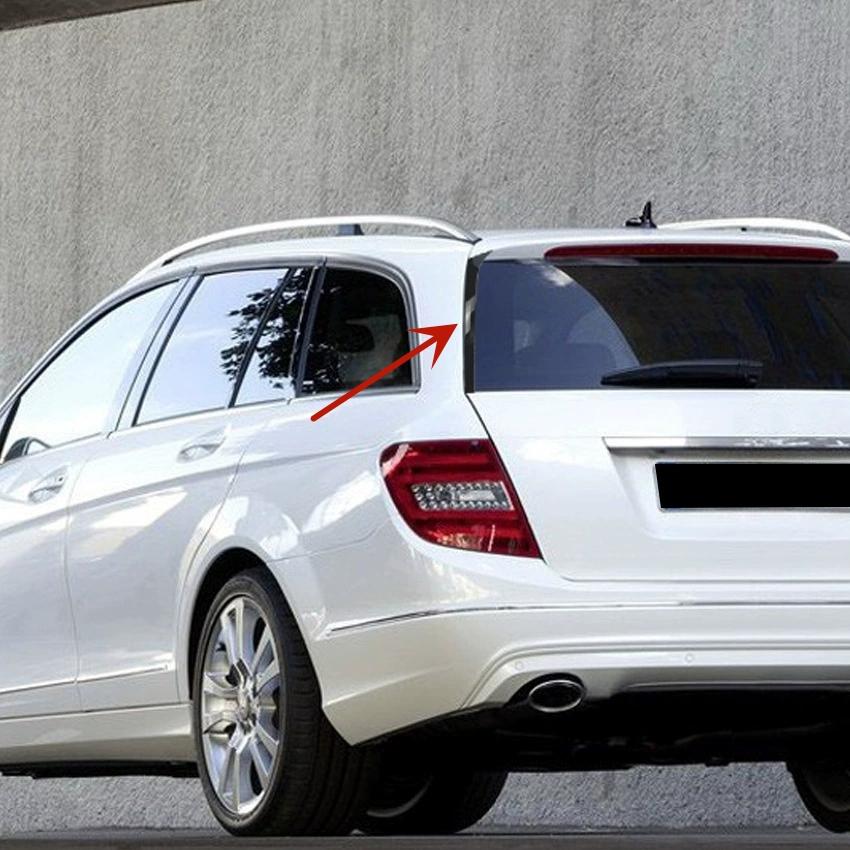 1Pair Car Rear Side Window Canard Spoiler For Mercedes C-Class W204 Estate 2007-2014 ABS Trunk Spoiler Canard Accessories