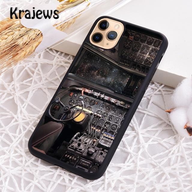 Cool Airplane Cockpit Phone Case Cover For iPhone 17 Air 16 15 14 plus 12 13 pro max coque Shell Fundas