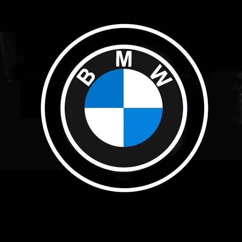 2P Car Door LED Welcome Lamp Is Suitable for BMW Mx1x3x5x7x6 Logo Projection Wireless Automatic Induction Projection Badge Lamp.