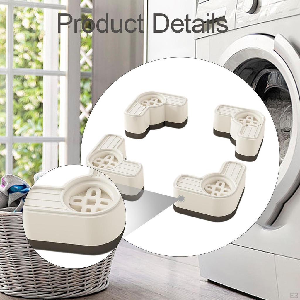 4 Stück Vibrationsdämpfer für Waschmaschinenschutz Mehrzweck-Stützfußpolster