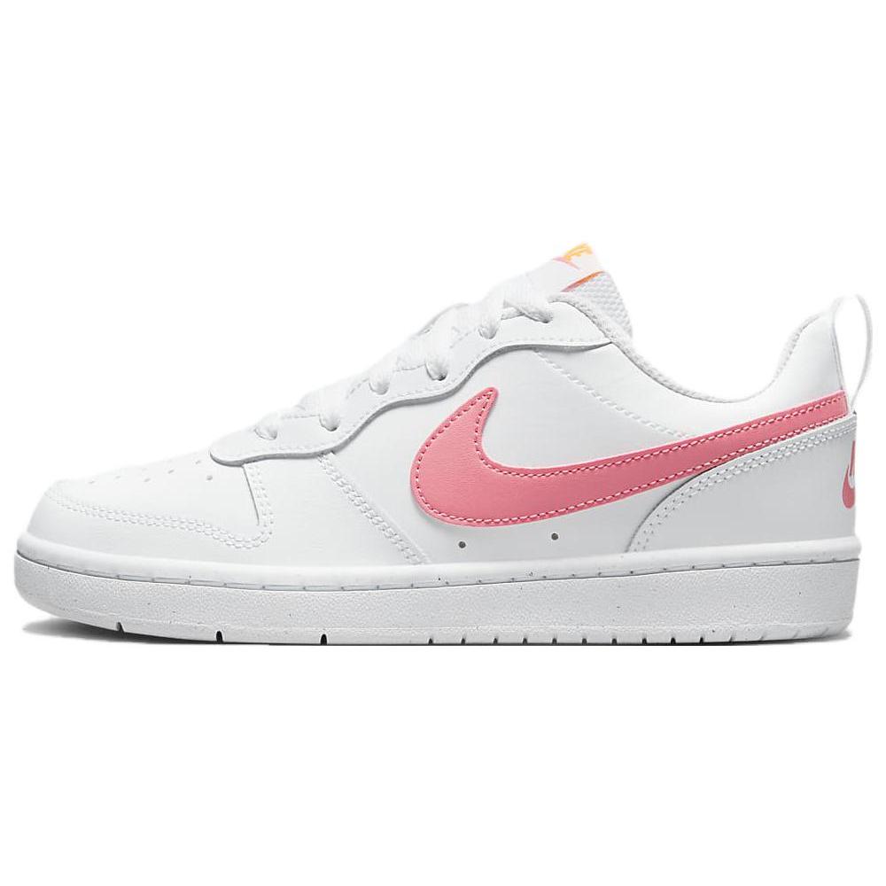 New Nike Court Borough Low 2 White Coral Chalk GS BQ5448-124