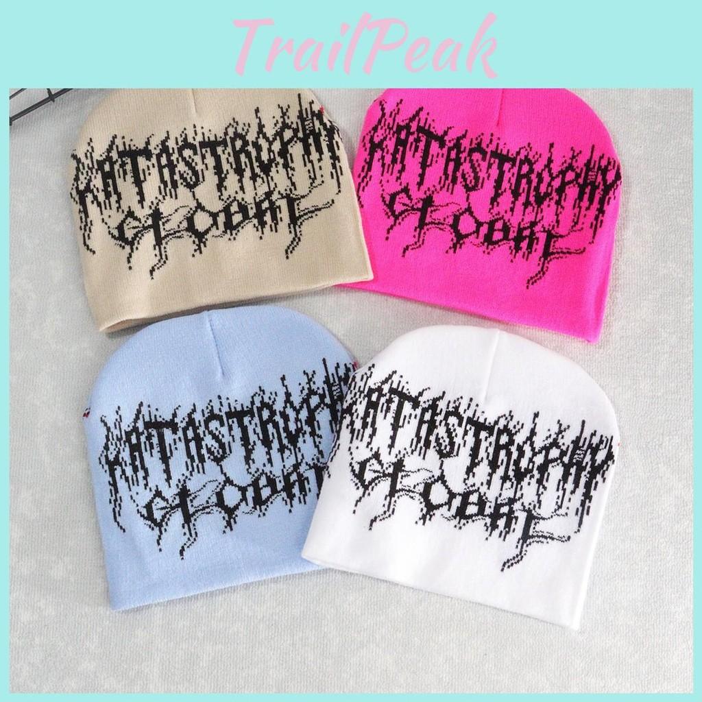 Shape Heart Spider Web Pattern Knitted Cap Winter Warm Fashionable Casual Gift