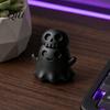 Skull Ghost Decor 3D Printed Figurine, Spooky Gothic Statue, Mini Cartoon Ornament for Table Centerpiece Shelf Desk Halloween