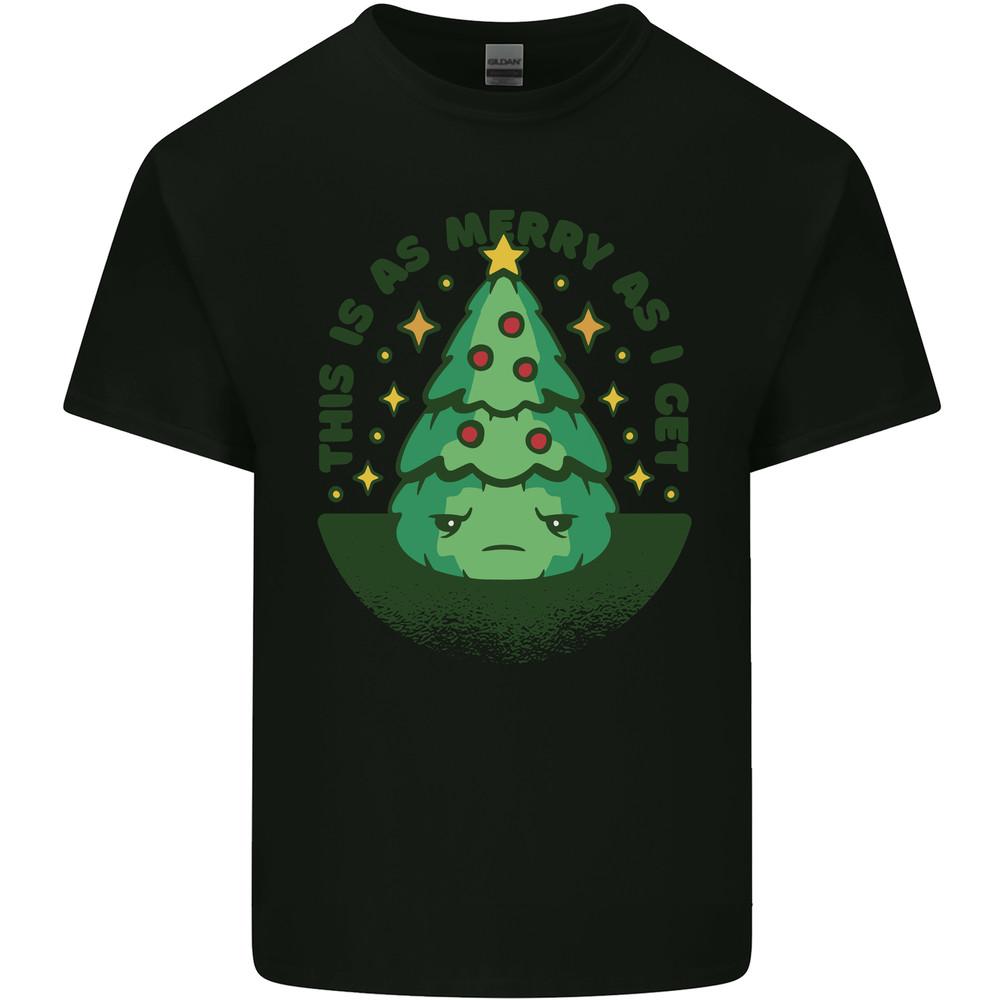 Bah Humbug Christmas Tree Funny Mens Light Cotton T-Shirt Unisex T-Shirt S
