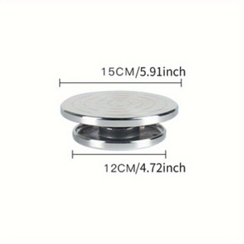 

11-30 см вращающийся диск из нержавеющей стали, глина, ручная работа, детали для керамики, двусторонний проигрыватель, платформа для родителей и детей, DIY глиняный инструмент 15cm