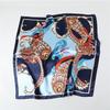 Color Matching Cashew Nut Satin Printed Silk Scarf Shawl Sunscreen Large Square Scarf Satin Imitation Silk Shawl Headscarf