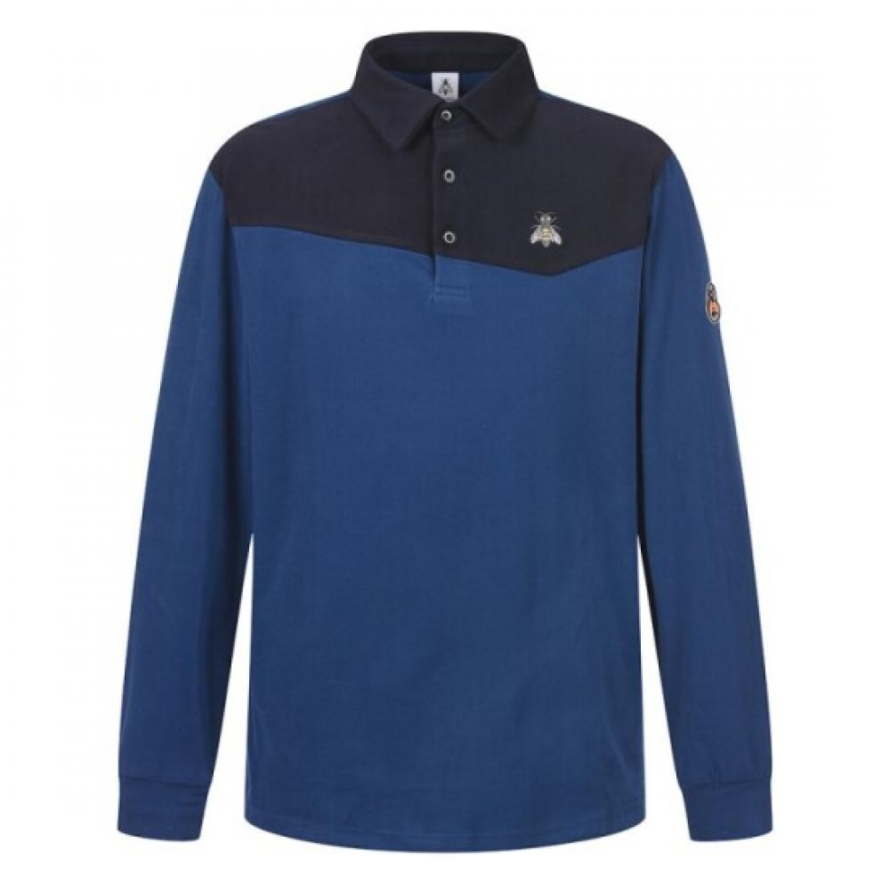 Elua Unisex Two Tone Color Polo Shirt 4 Choices