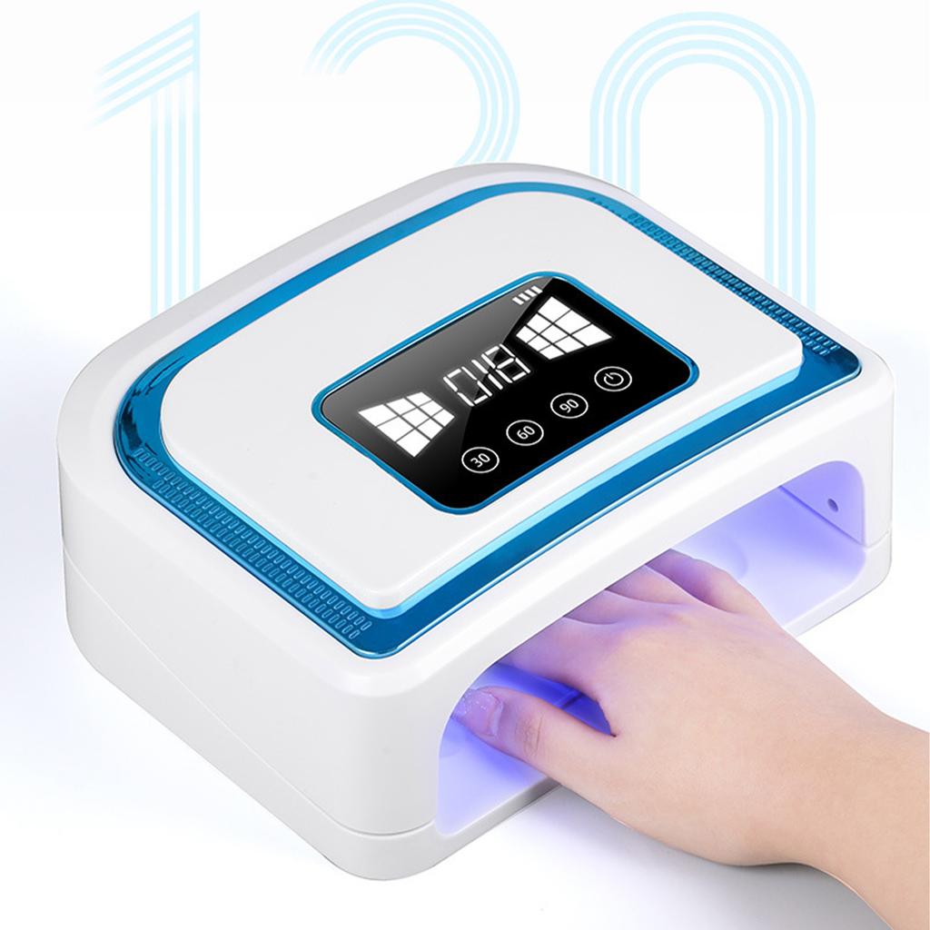120W Rechargeable Nail Light Therapy Machine UV Baking Lamp Led Nail Polish Curing Instrument Wireless Power Storage Model
