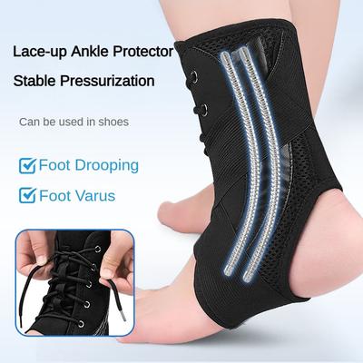1 Breathable Ankle and Foot Fixation Strap with Adjustable Ankle Protector for Correcting Foot Inversion